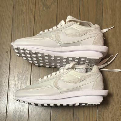 sacai × Nike LDV Waffle "Triple White"