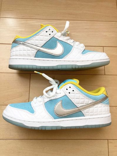 FTC × Nike SB Dunk Low "White/Blue"