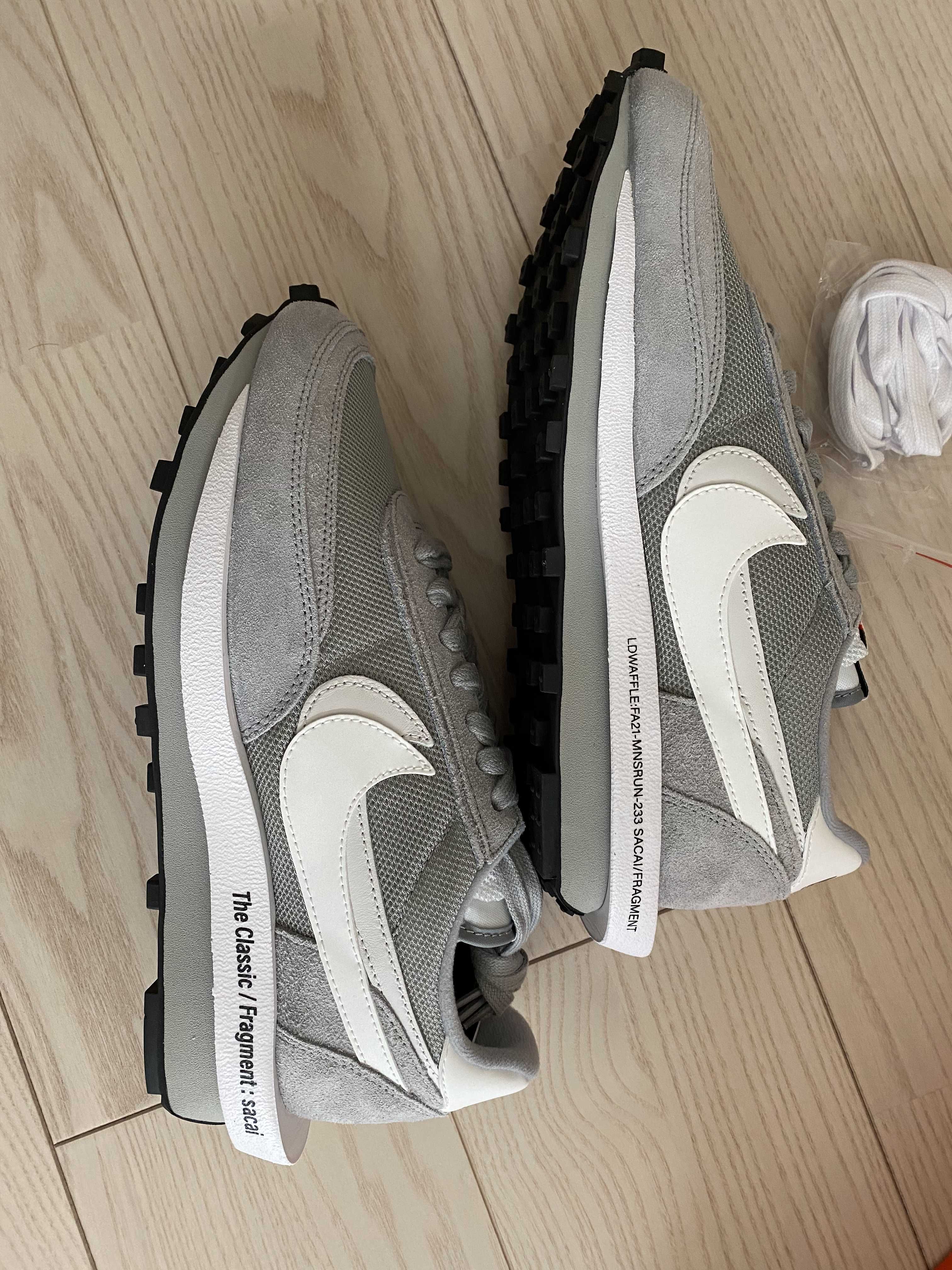 Fragment × sacai × Nike LD Waffle "Light Smoke Grey"