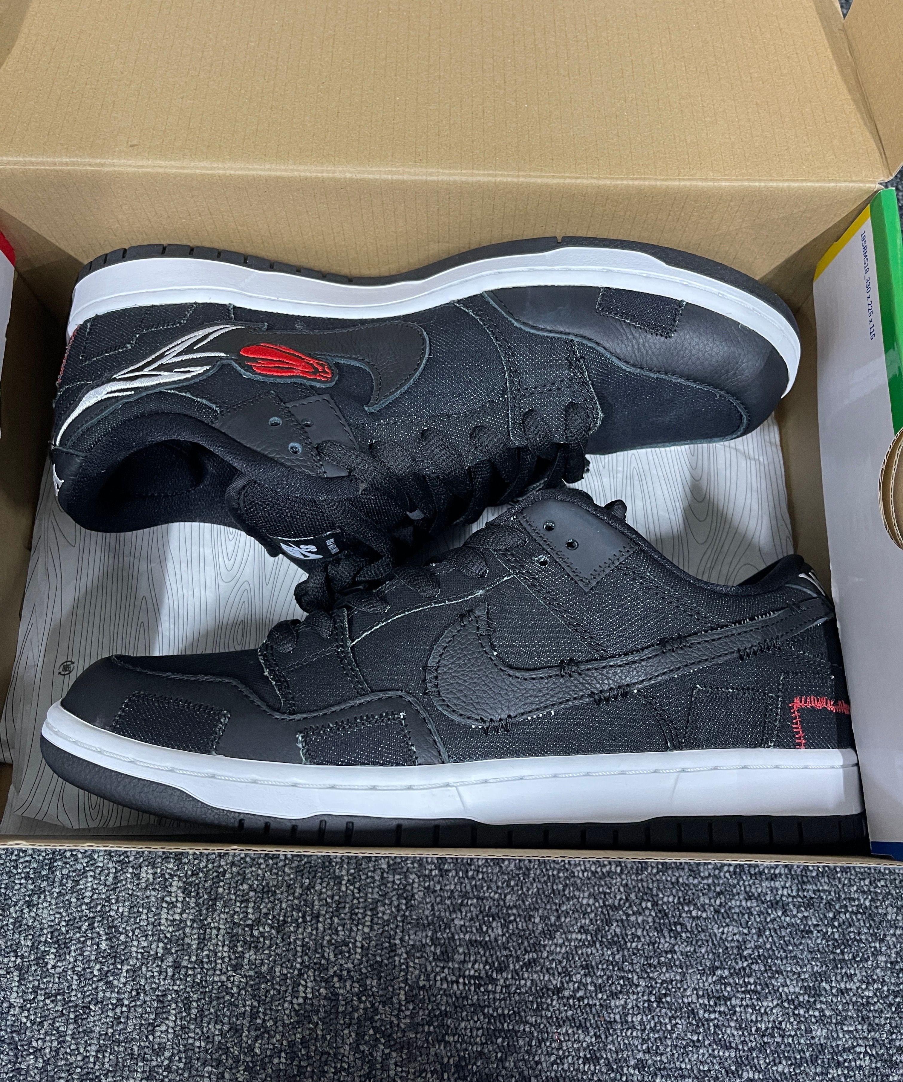 Wasted Youth × Nike SB Dunk Low "Black Denim" / VERDY