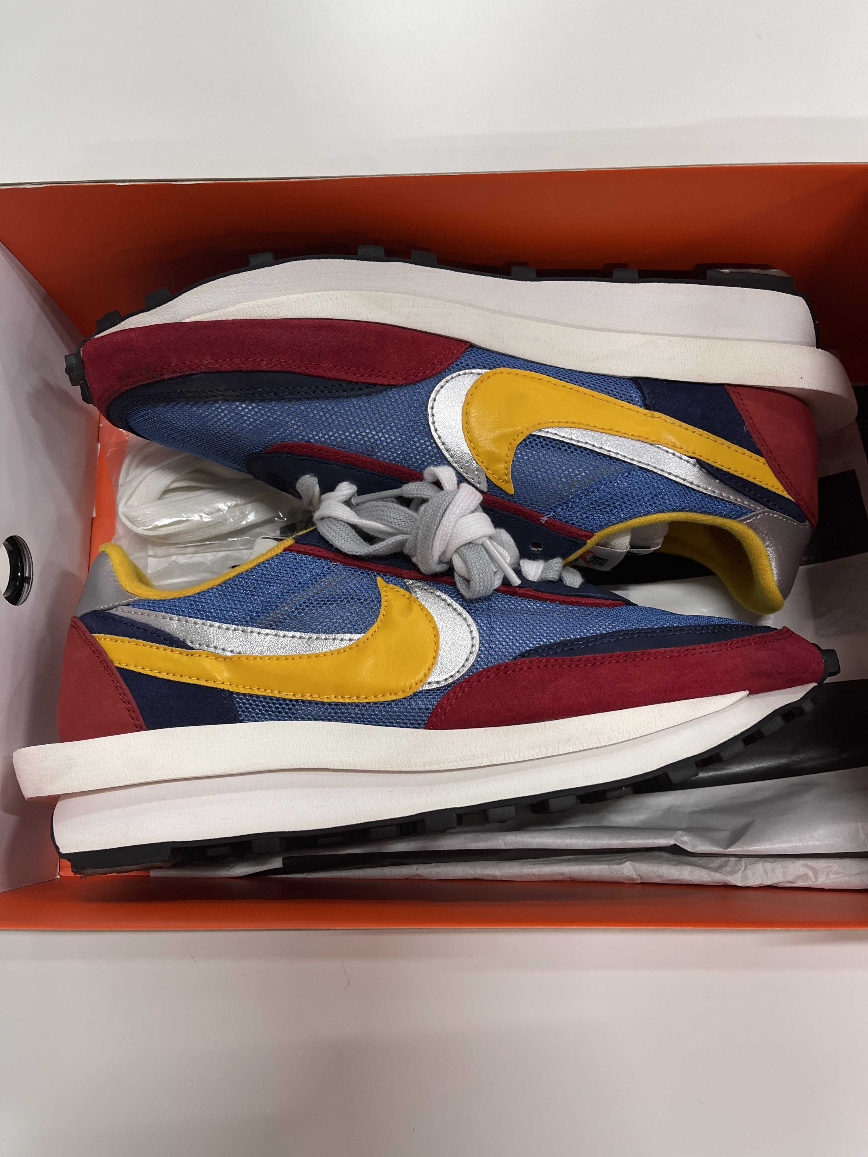 sacai × Nike LDV Waffle "Red/Blue"