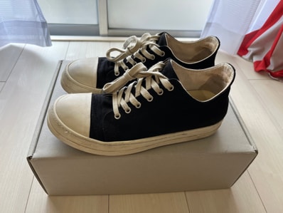 Rick Owens DRKSHDW Lido Low Sneaks "Black/Milk"