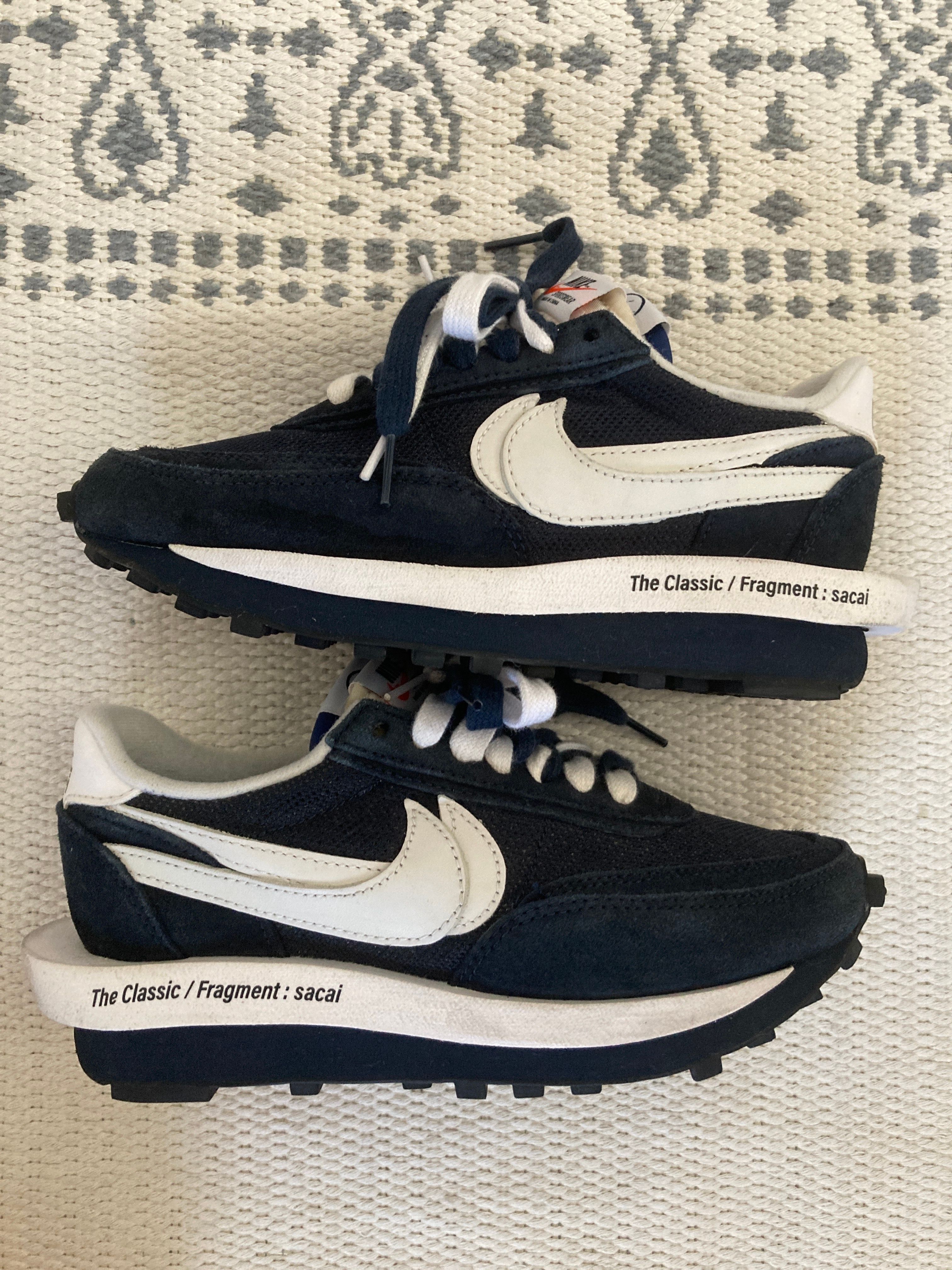 Fragment × sacai × Nike LD Waffle "Blackended Blue"