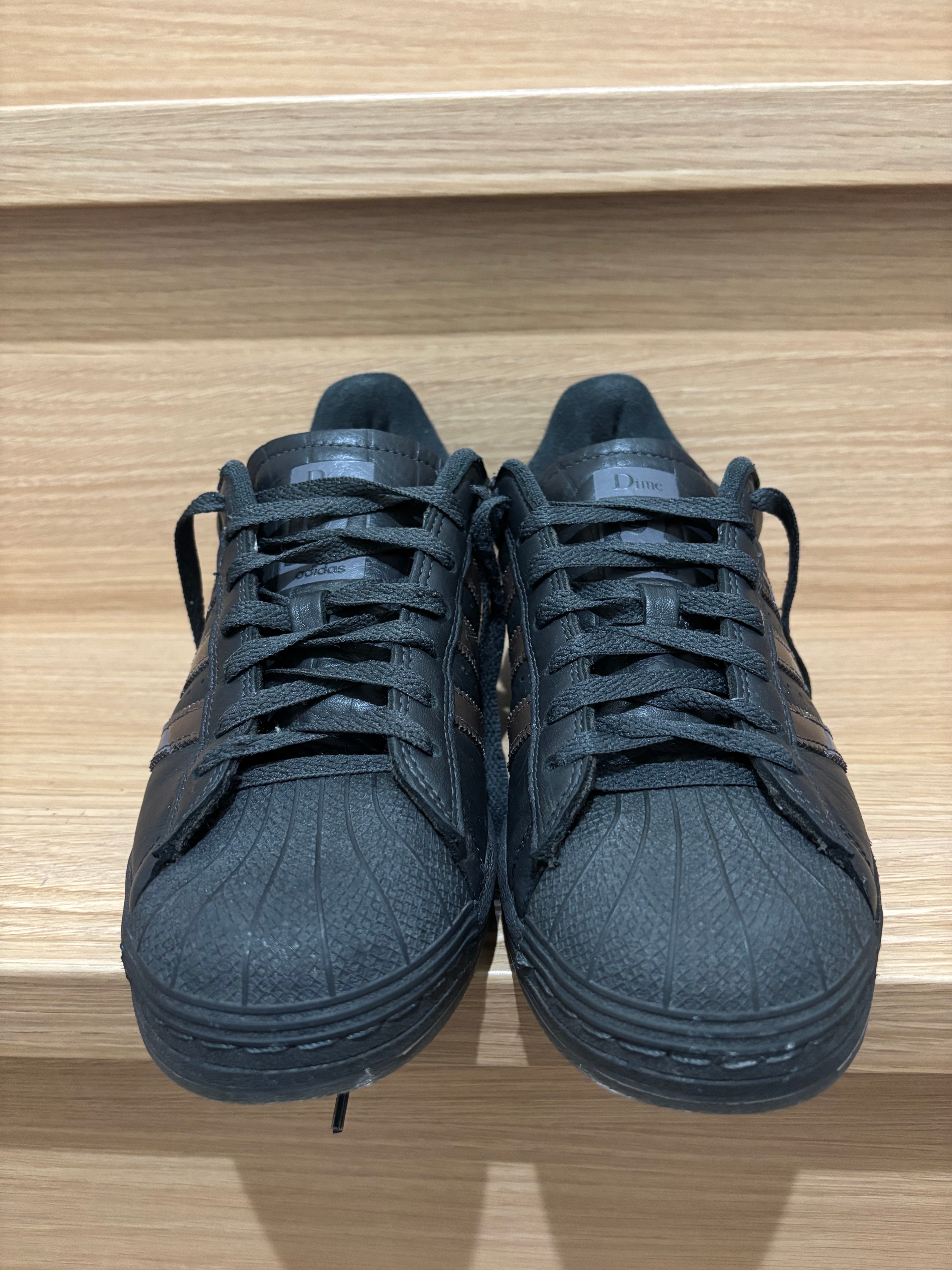 Dime × adidas Superstar ADV "Carbon/Grey Five/ Brown"