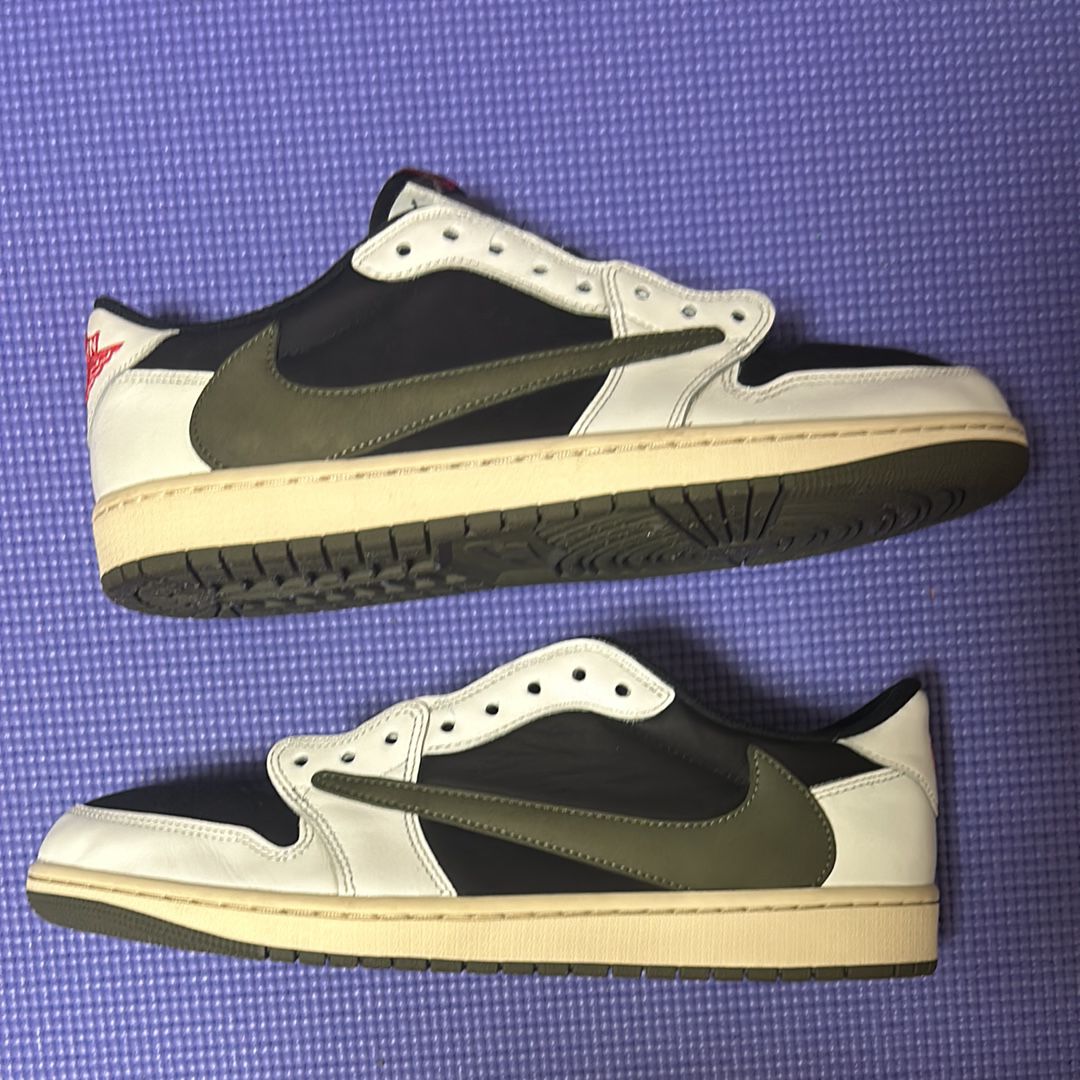 Travis Scott × Nike Women's Air Jordan 1 Low OG "Medium Olive"