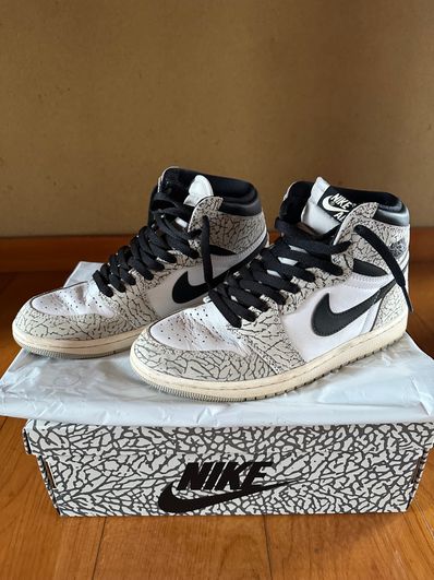 Nike Air Jordan 1 High OG "White Cement/Safari"