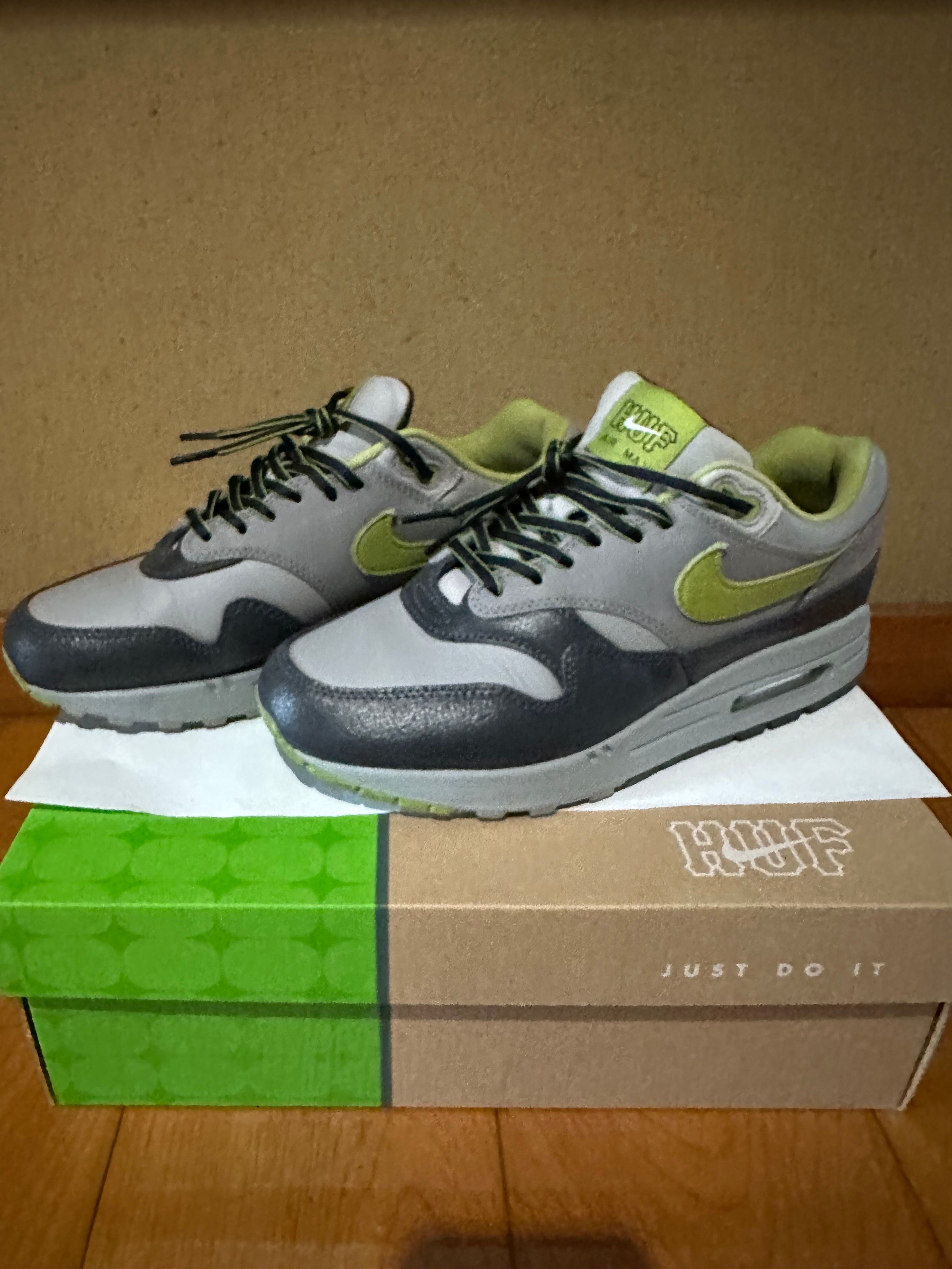 HUF × Nike Air Max 1 "Anthracite and Medium Grey"