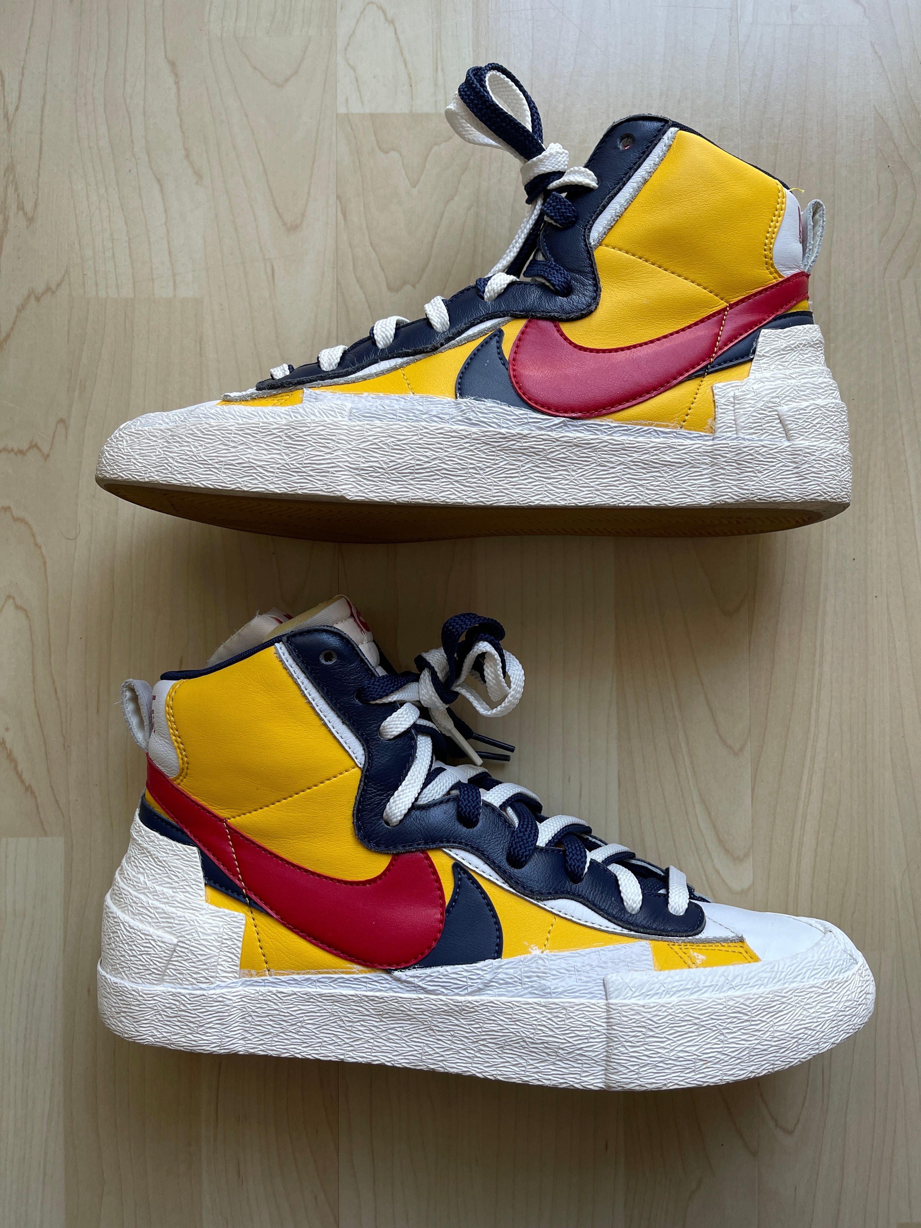 sacai × Nike Blazer Mid "Varsity Maize/Varsity Red"