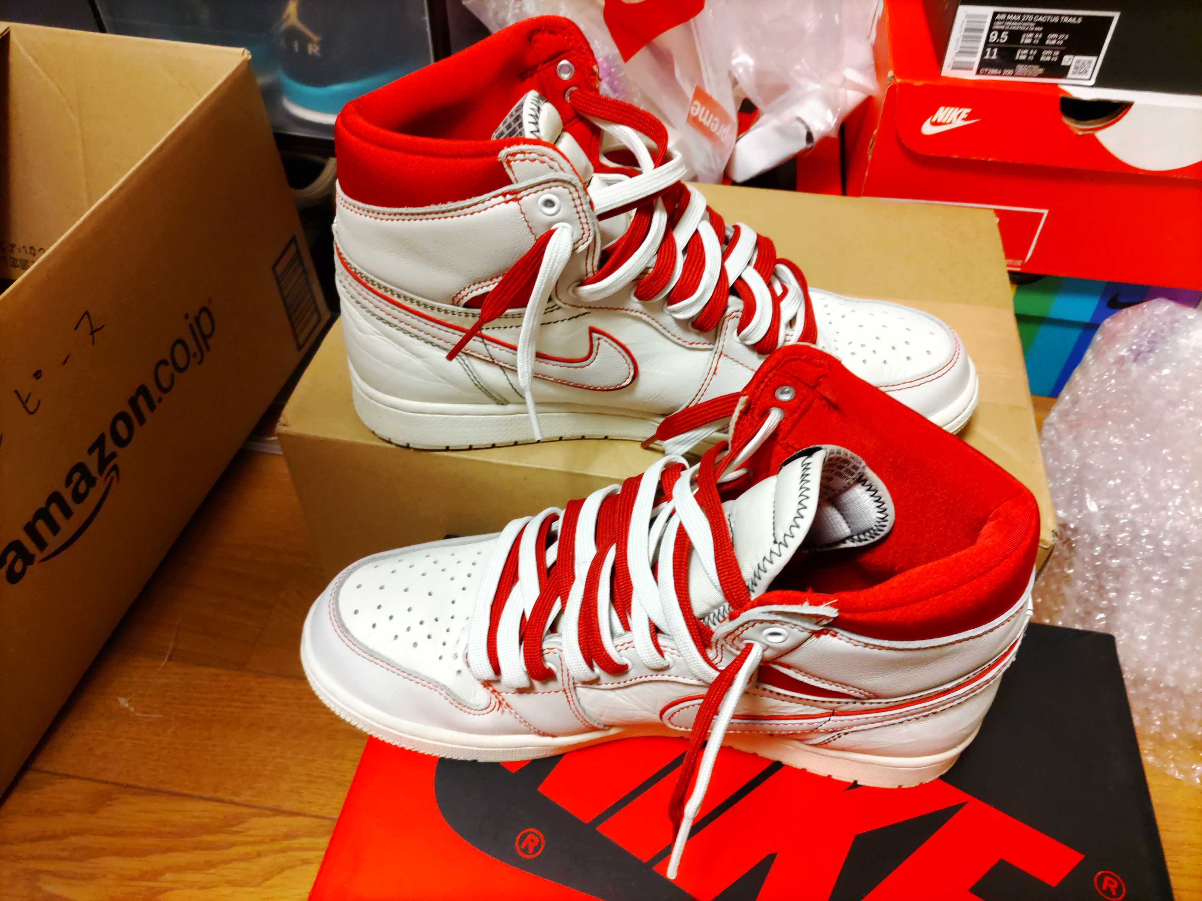Nike Air Jordan 1 Retro High OG "Sail/University Red"     