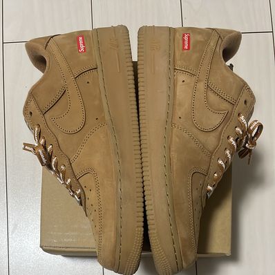 Supreme × Nike Air Force 1 Low "Flax/Wheat"