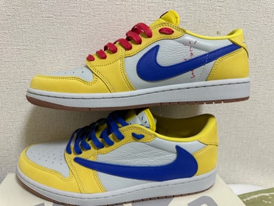 Travis Scott × Nike Women's Air Jordan 1 Retro Low OG "Canary"