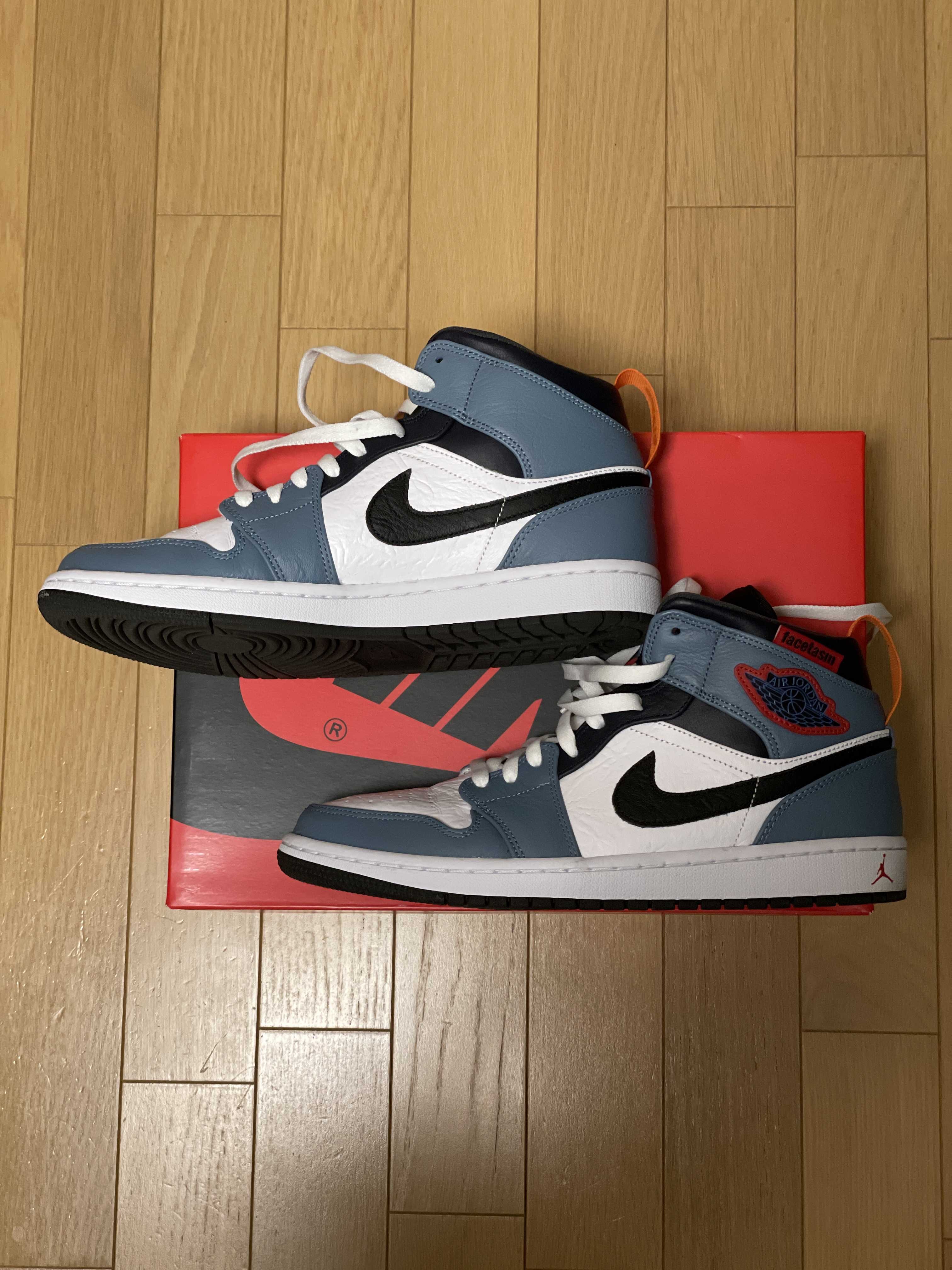 FACETASM × Nike Air Jordan 1 Mid "White/Navy"