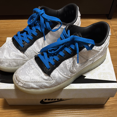 CLOT × Fragment × Nike Dunk Low "Black and White"