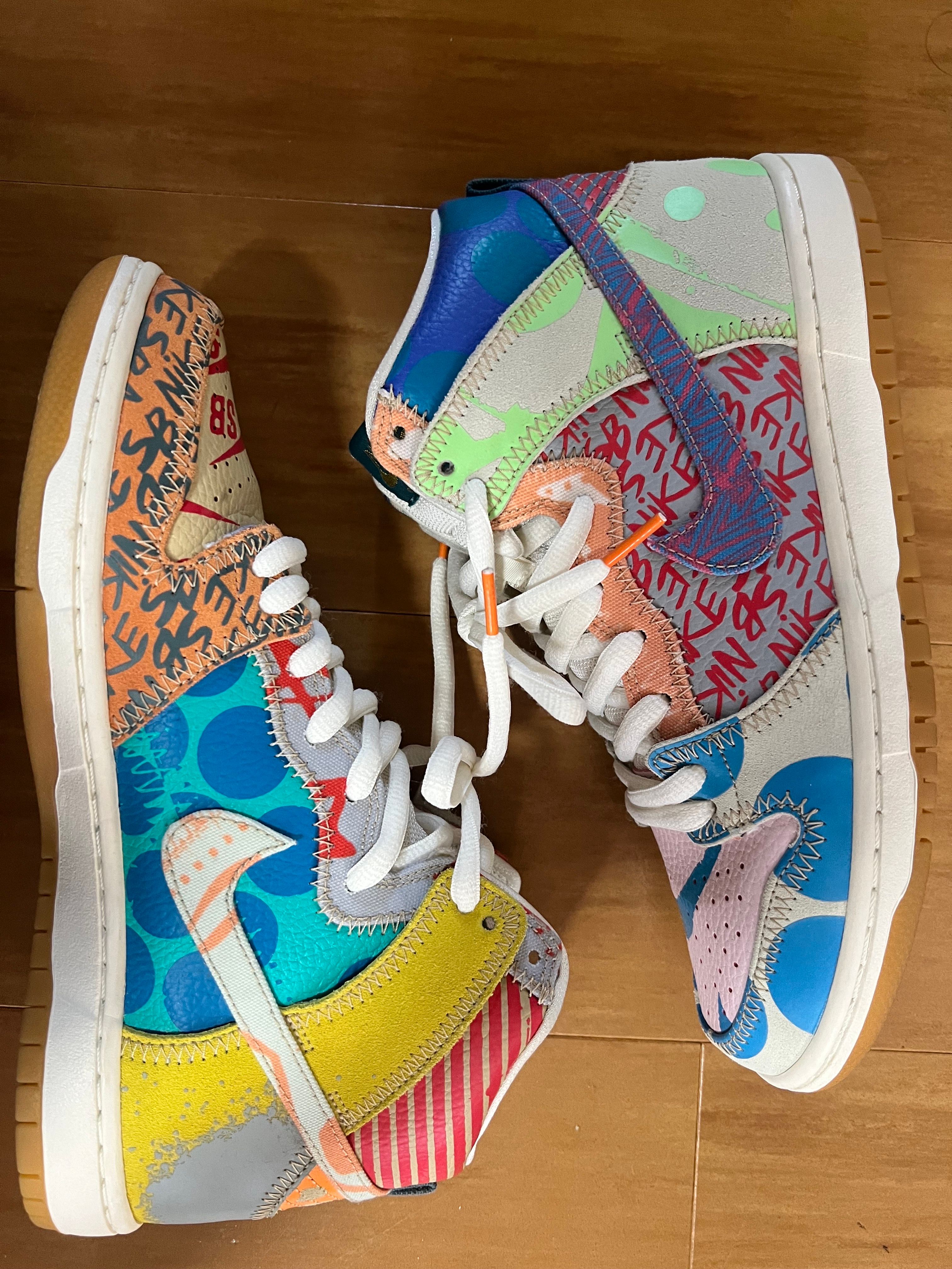 THOMAS CAMPBELL × Nike SB Dunk High "Ice Jade/Circuit Orange-Sail"