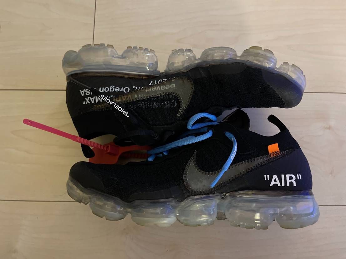 Off-White × Nike Air Vapormax "Black/Total Orange/Clear"