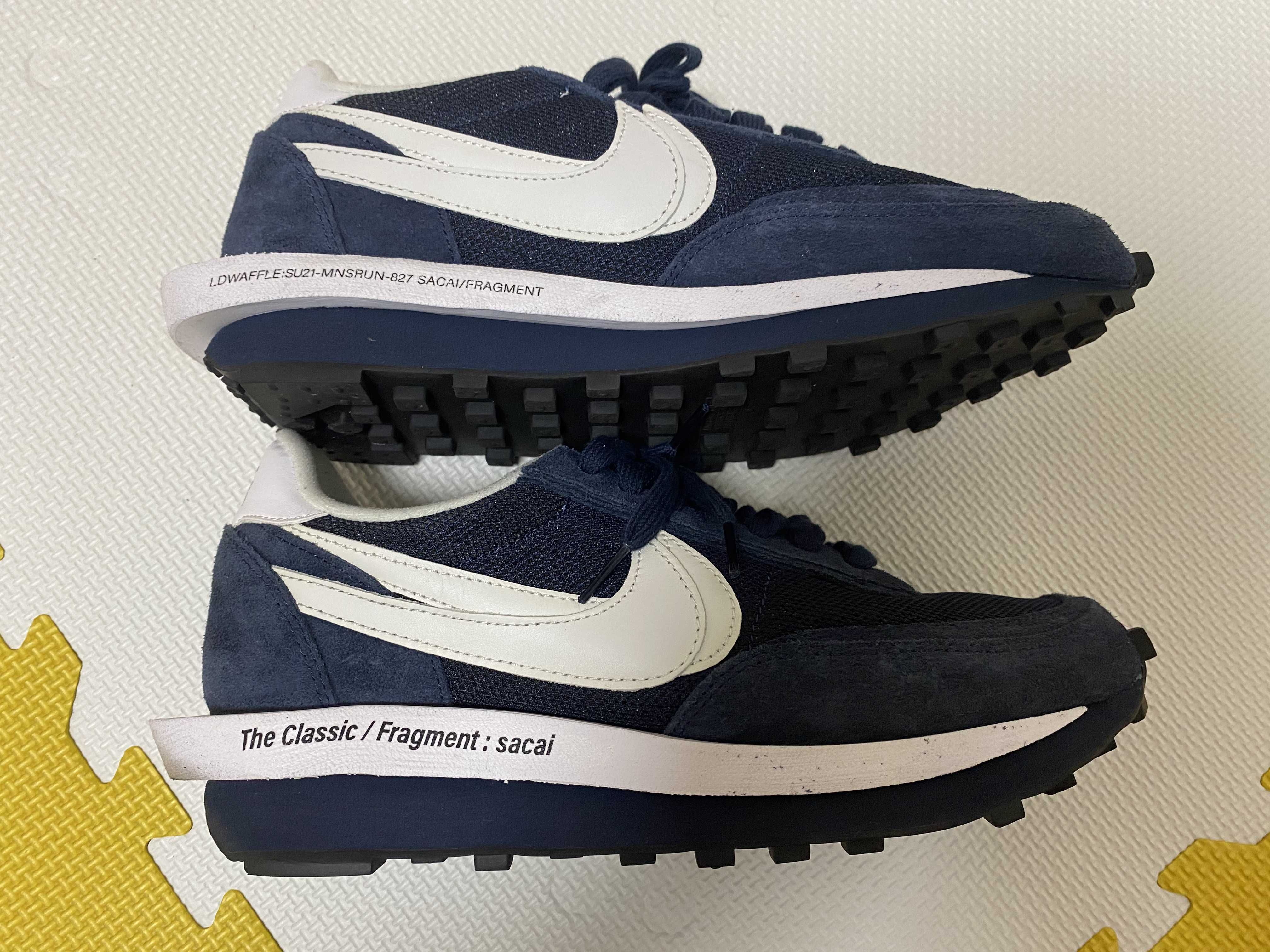 Fragment × sacai × Nike LD Waffle "Blackended Blue"