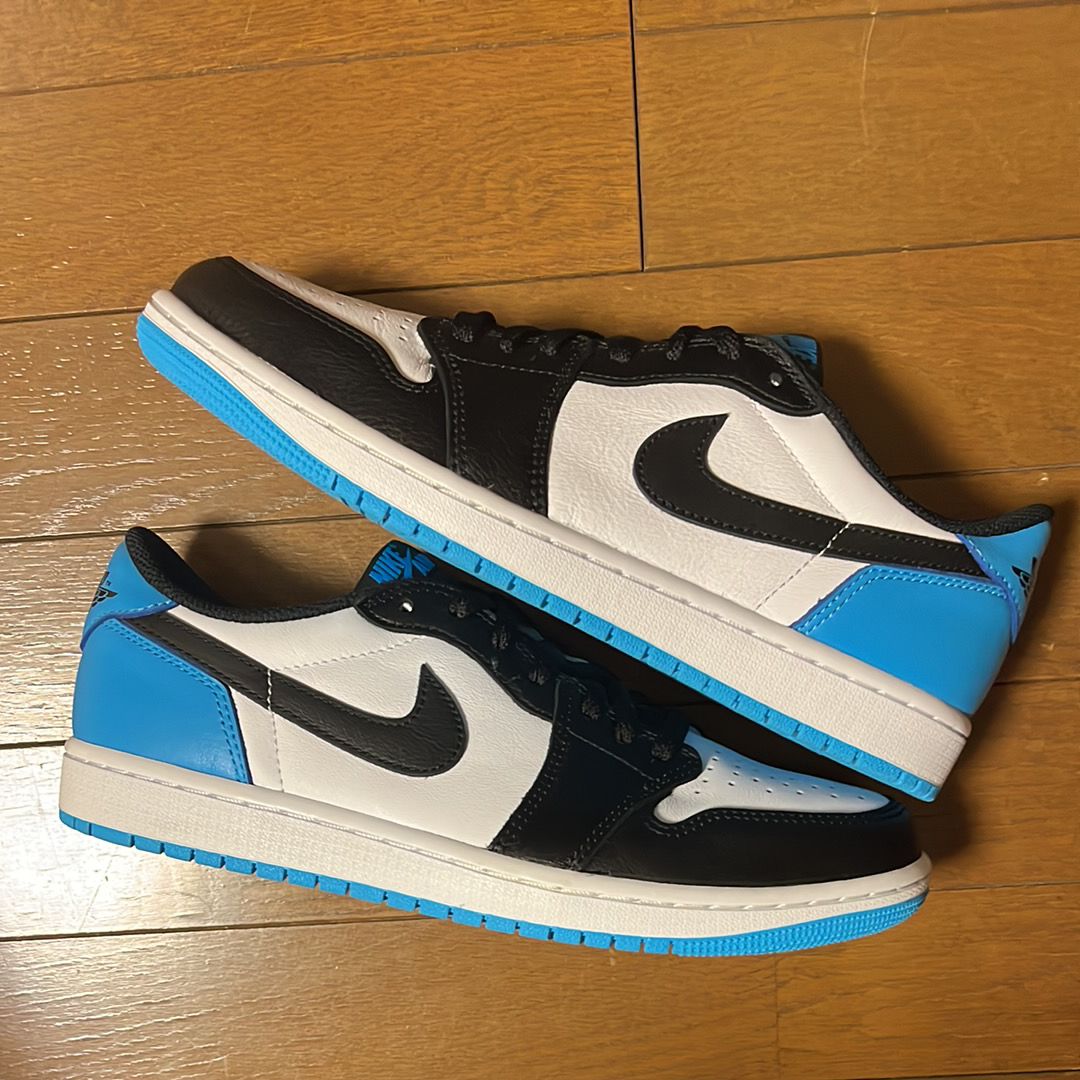 Nike Air Jordan 1 Low OG "Black and Dark Powder Blue/UNC"