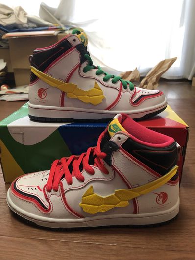 Gundam Unicorn × Nike SB Dunk High PRO QS "UNICORN"