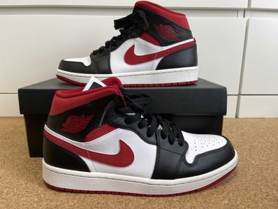 Nike Air Jordan 1 Mid "White/Gym Red Black"