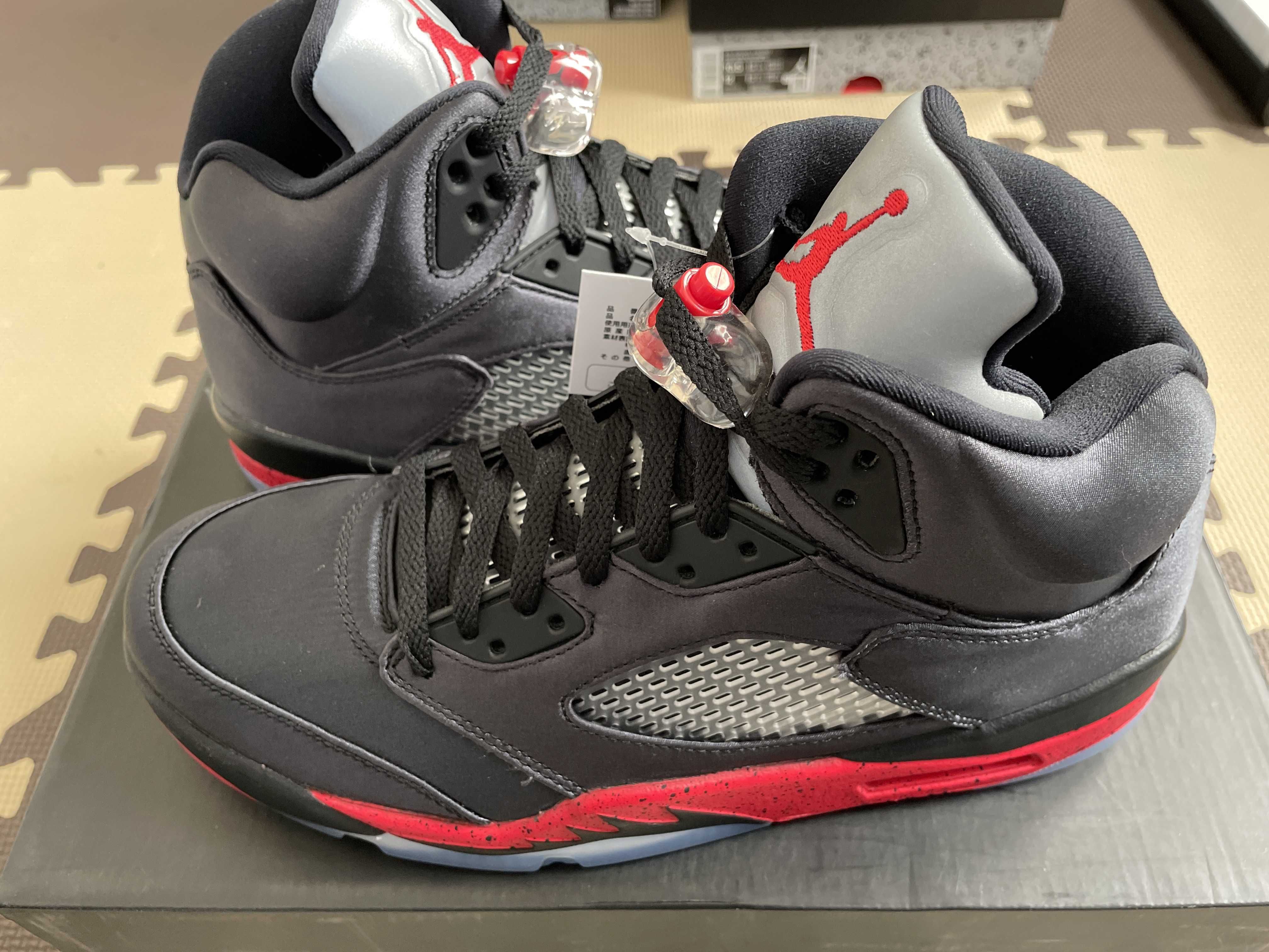 Air Jordan 5 Satin "Bred"