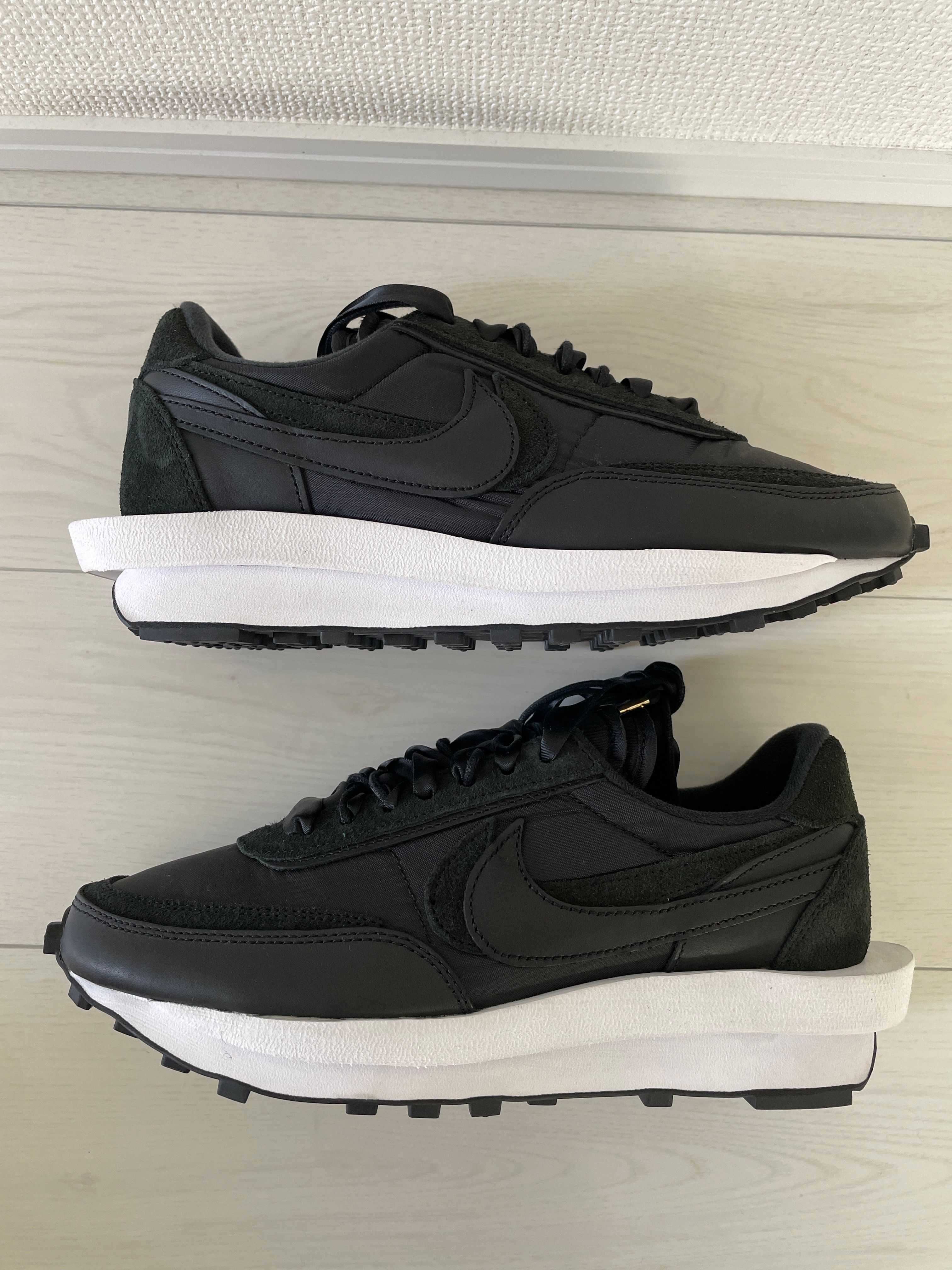 sacai × Nike LDV Waffle "Triple Black"
