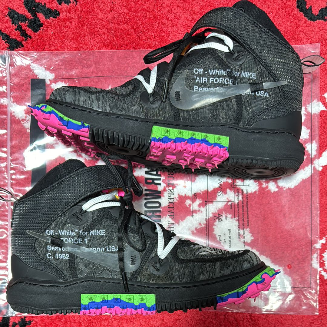 Off-White × Nike Air Force 1 Mid "Black"