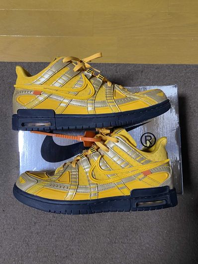 Off-White × Nike Air Rubber Dunk "University Gold"