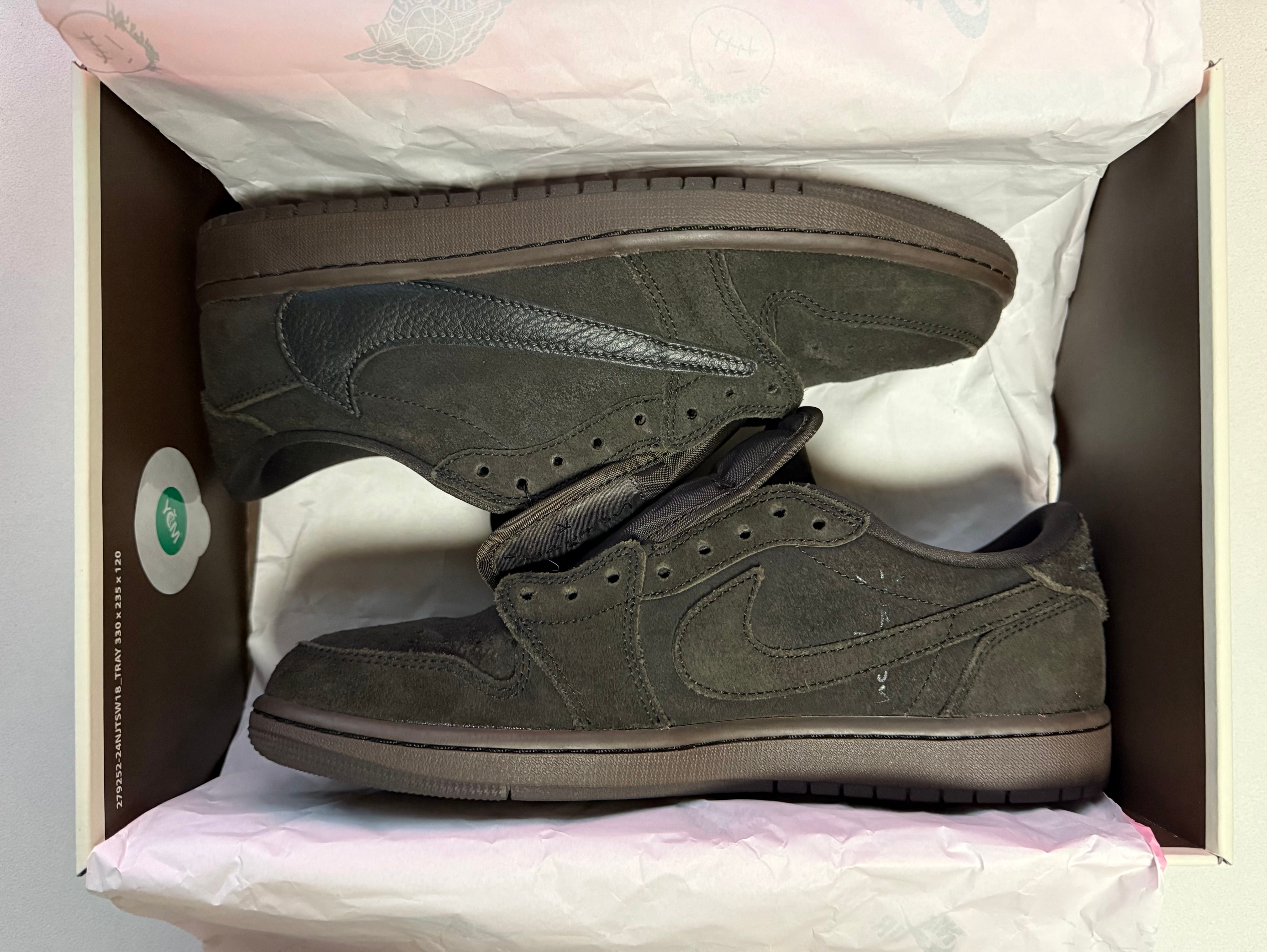 Travis Scott × Nike Air Jordan 1 Low OG SP "Velvet Brown and Dark Mocha"