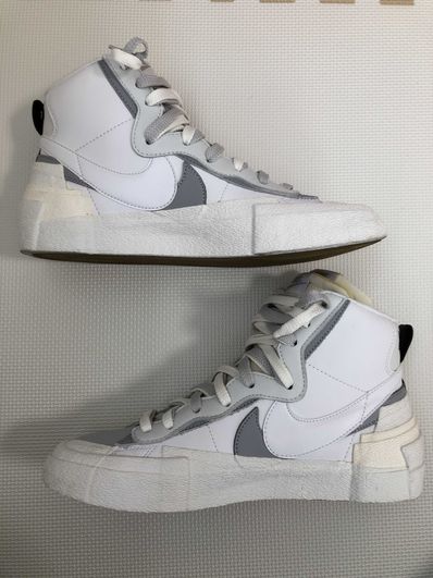 sacai × NIKE BLAZER MID "WHITE/WOLF GREY"