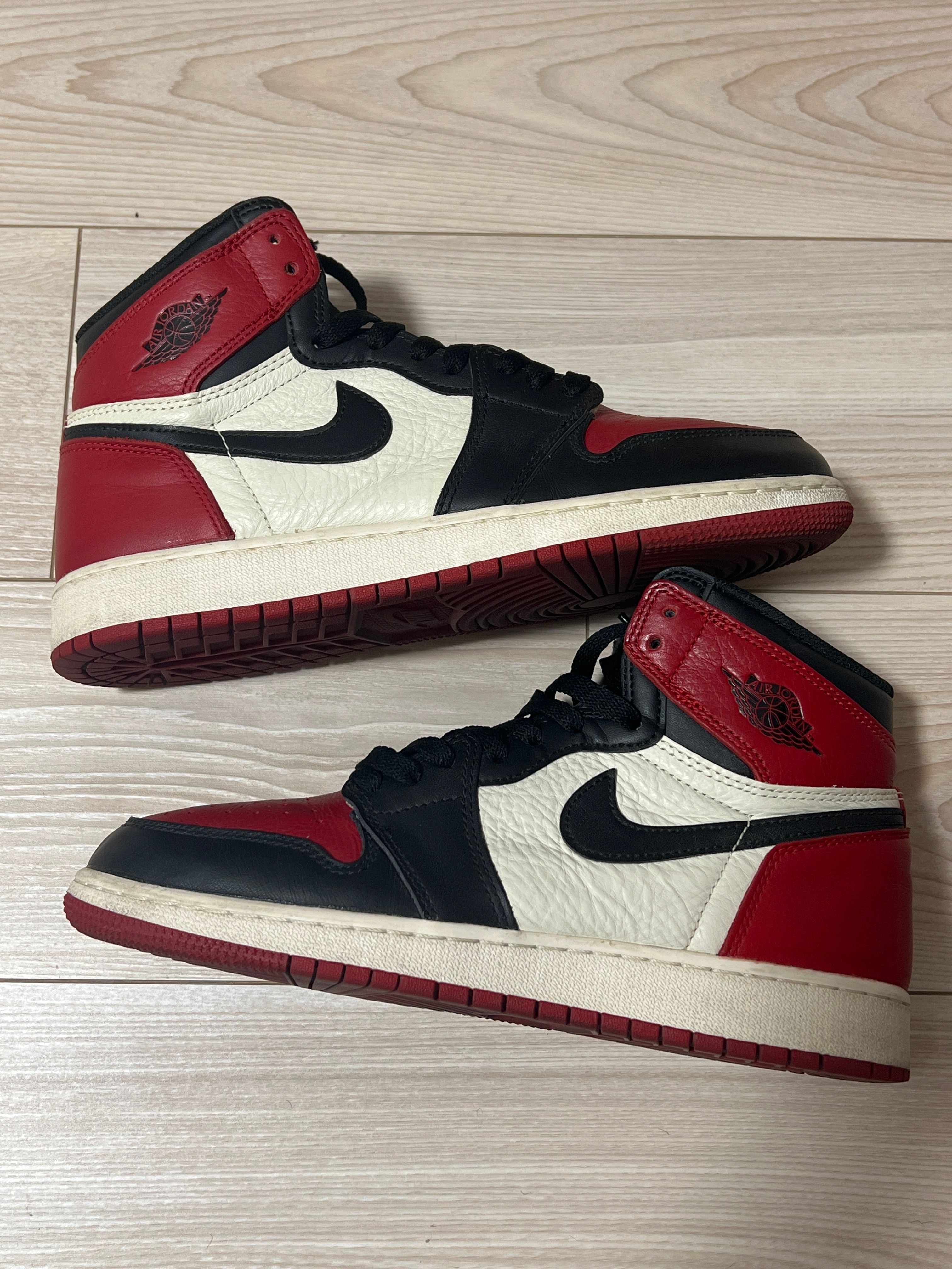 Nike GS Air Jordan 1 Retro High "Bred Toe"