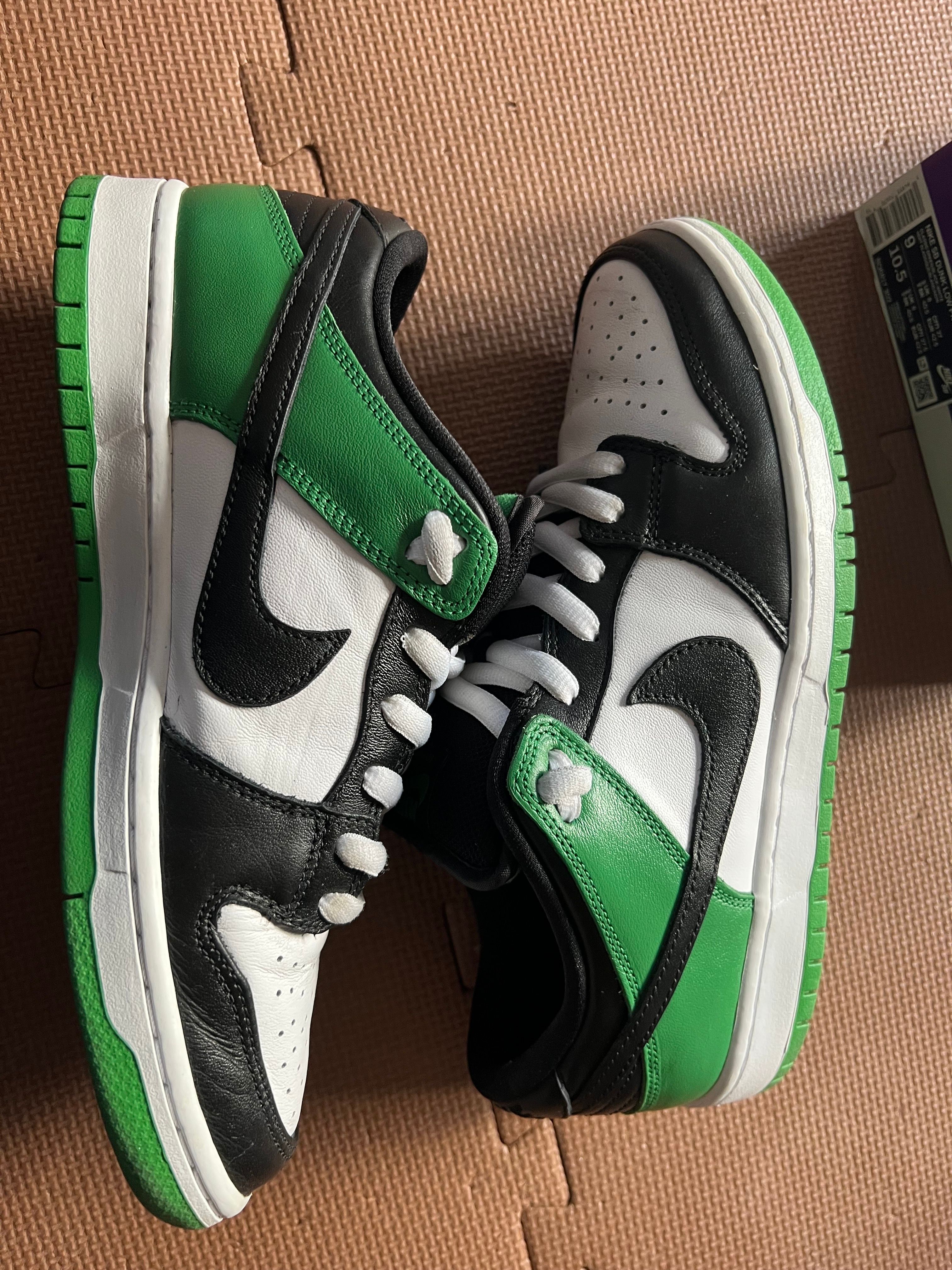 Nike SB Dunk Low Pro "Black and Classic Green"