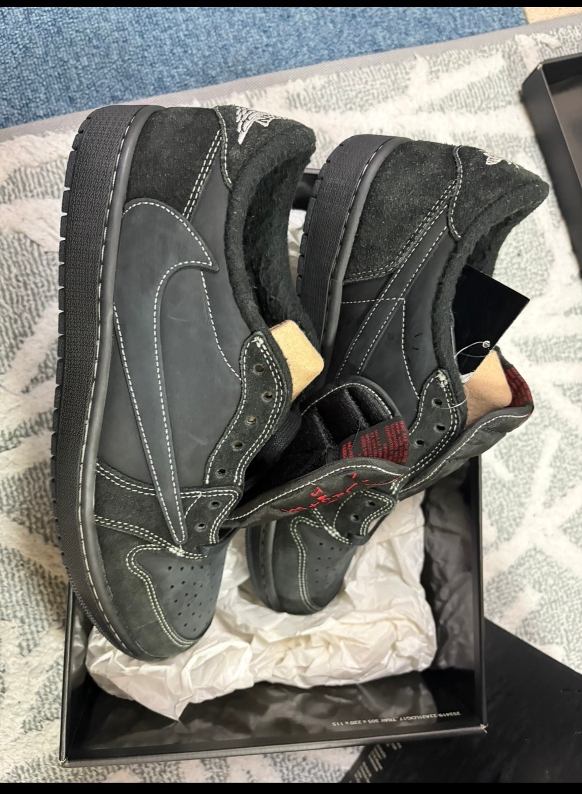 Travis Scott × Nike Air Jordan 1 Low OG SP "Black Phantom"