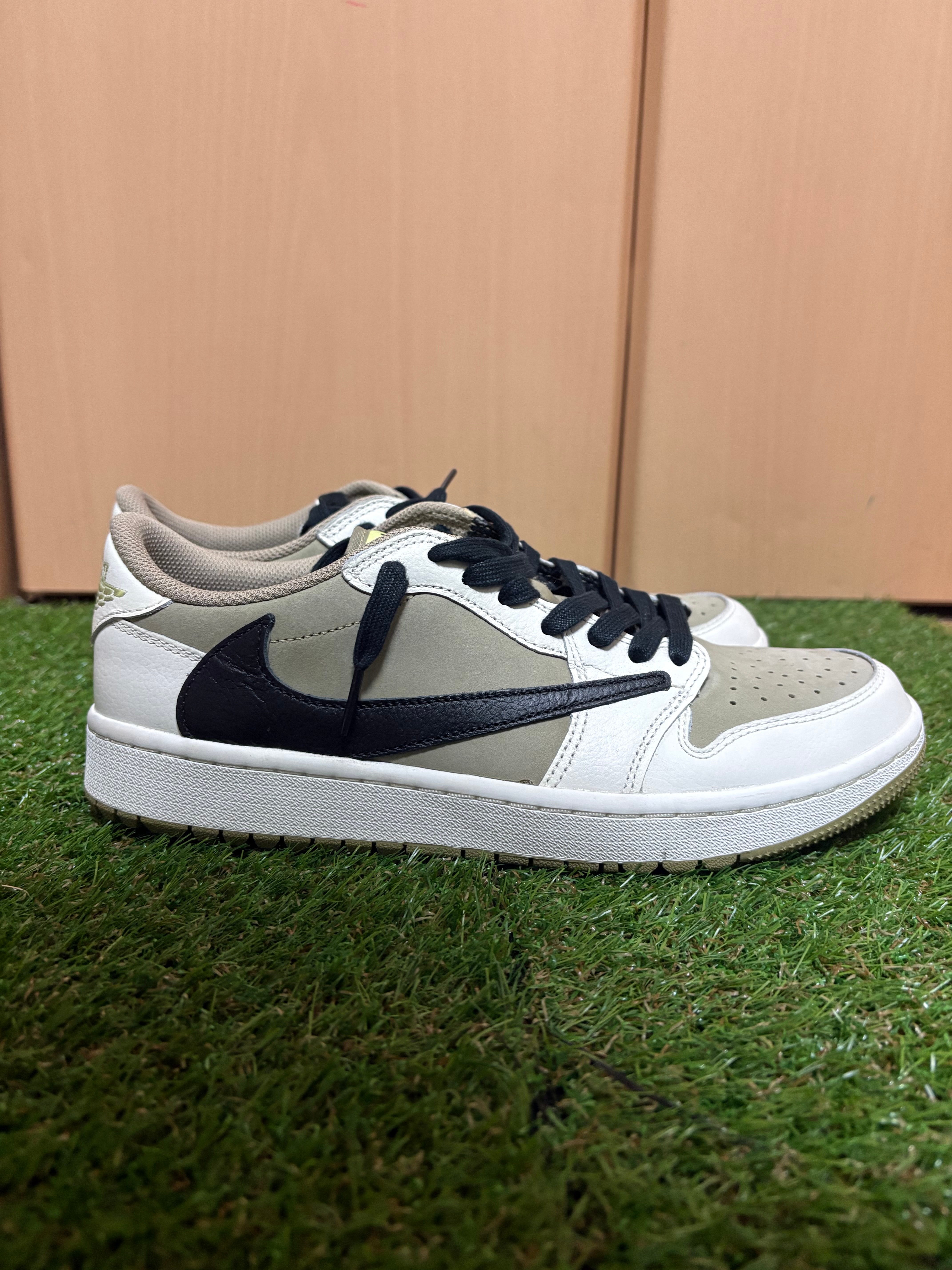 Travis Scott × Nike Air Jordan 1 Low Golf NRG "Neutral Olive"