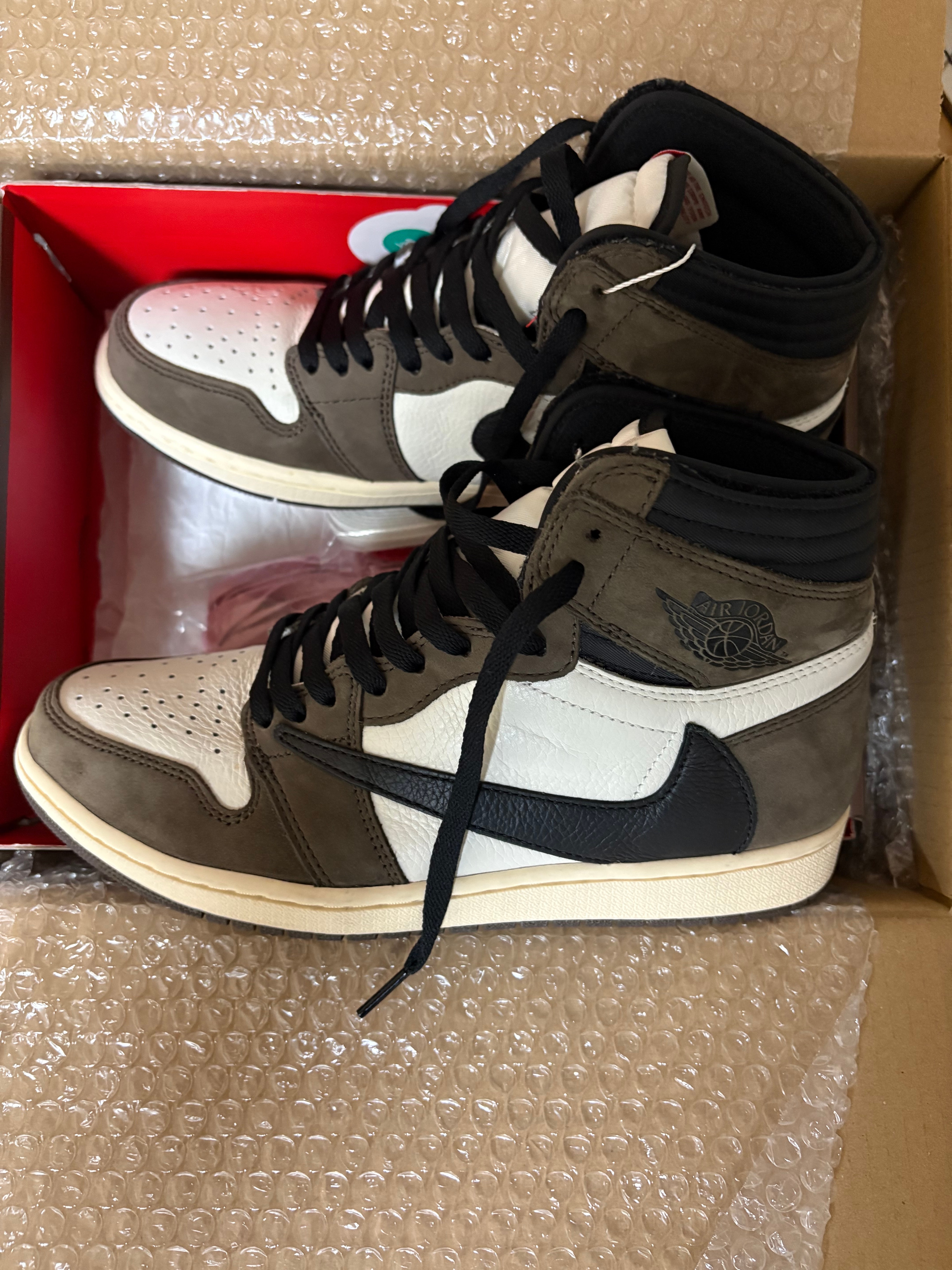 Travis Scott × Nike Air Jordan 1 Retro High OG TS SP "Sail/Dark Mocha"
