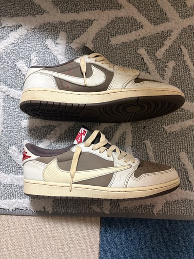 Travis Scott × Nike Air Jordan 1 Low OG SP "Reverse Mocha/Sail and Ridgerock"