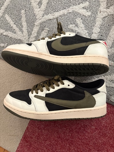 Travis Scott × Nike Women's Air Jordan 1 Low OG "Medium Olive"