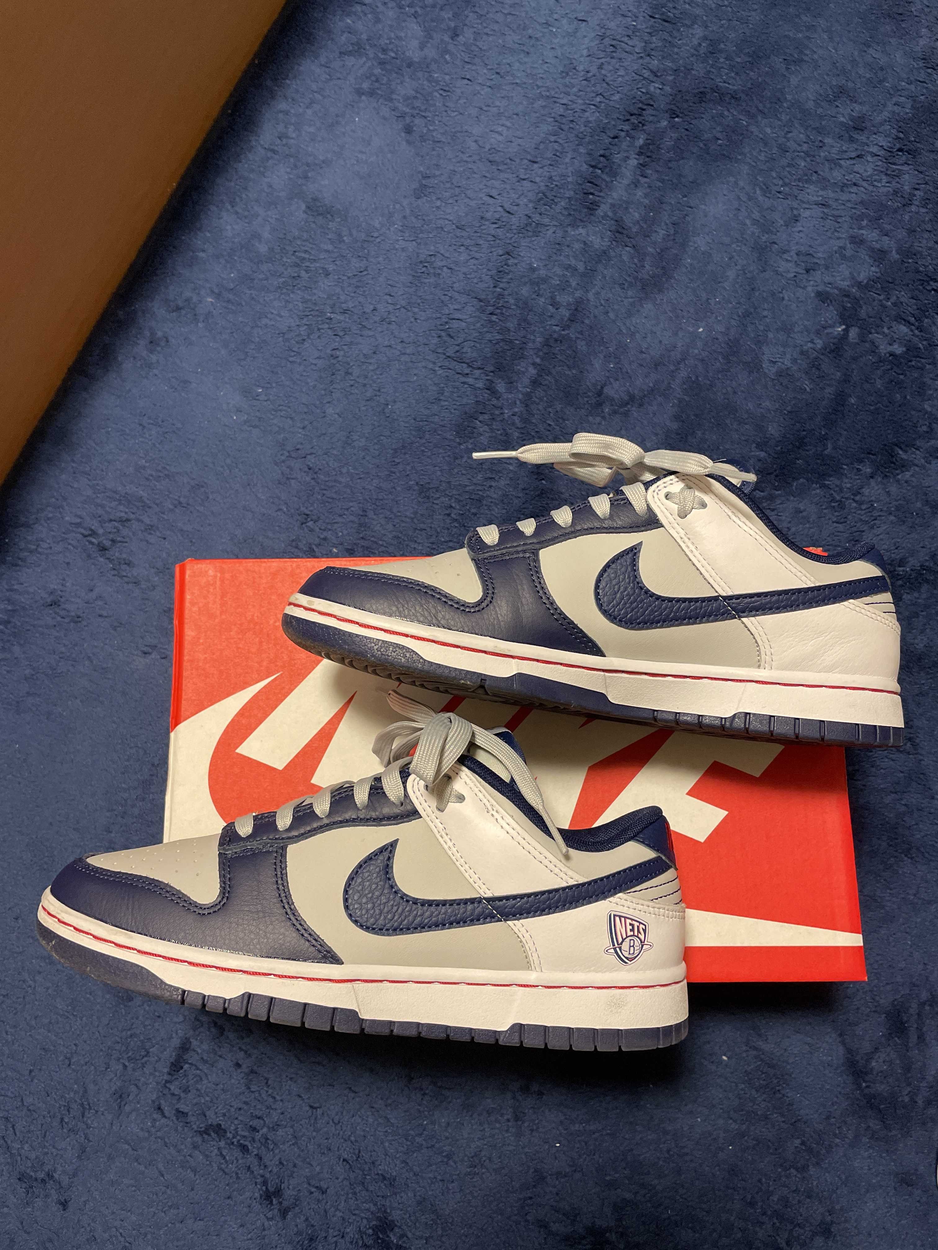 NBA × Nike Dunk Low EMB 75th Anniversary "Nets"