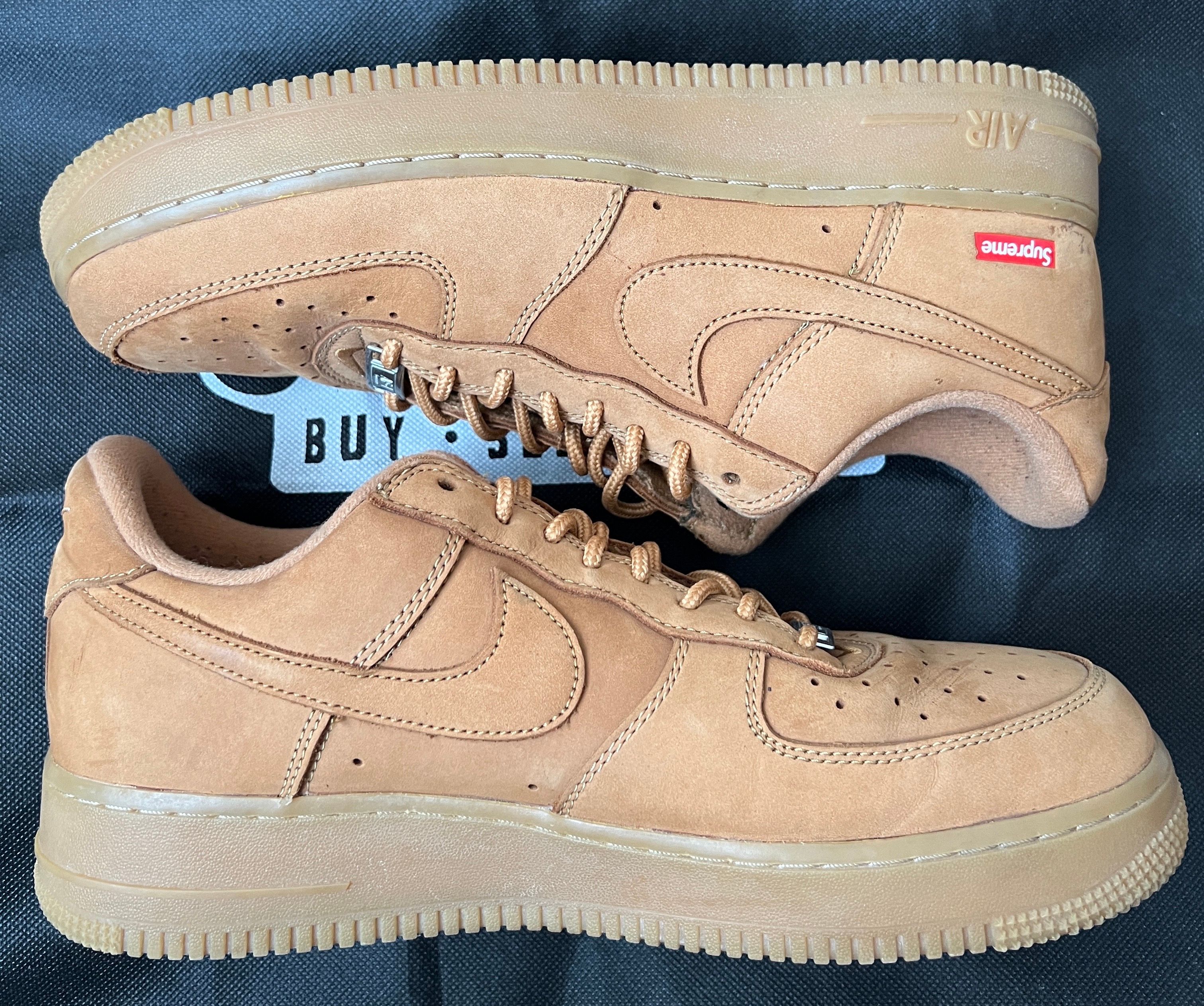 Supreme × Nike Air Force 1 Low "Flax/Wheat"