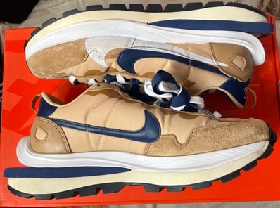 sacai × Nike Vapor Waffle "Sesame and Blue Void"