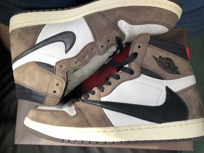 Travis Scott × Nike Air Jordan 1 Retro High OG TS SP "Sail/Dark Mocha"