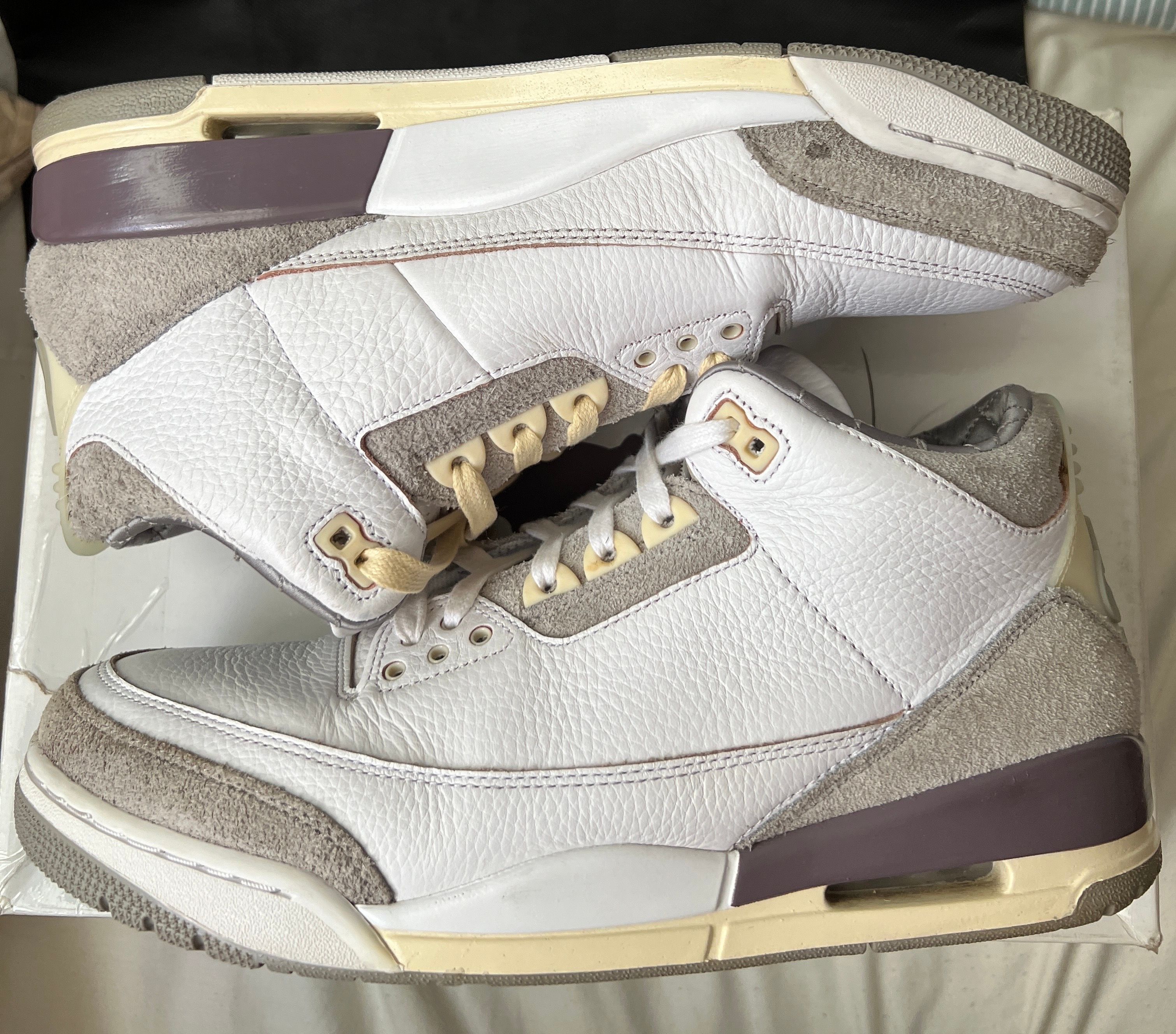 A Ma Maniere × Nike Women's Air Jordan 3 Retro SP "White/Medium Grey Violet Ore"