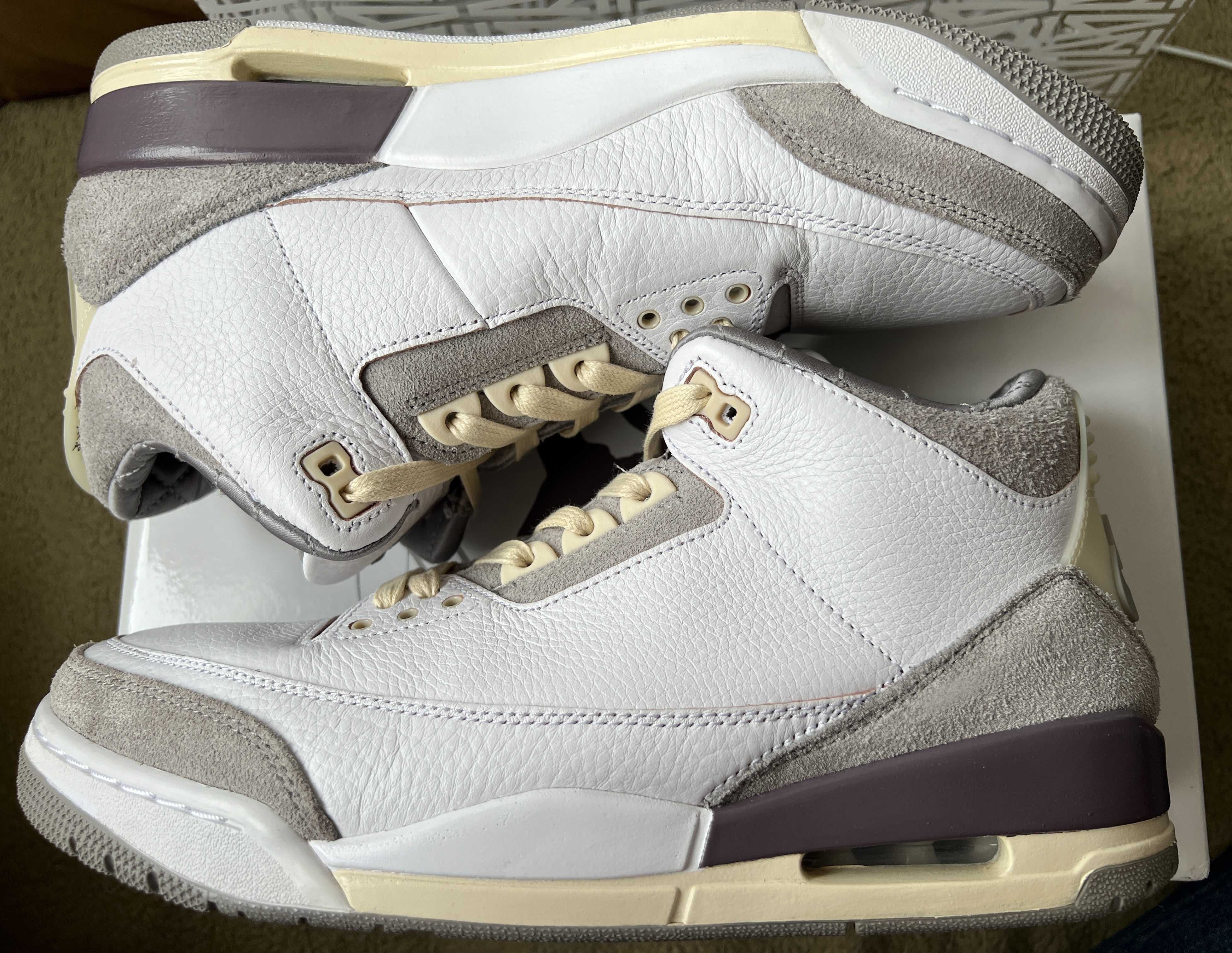 A Ma Maniere × Nike Women's Air Jordan 3 Retro SP "White/Medium Grey Violet Ore"