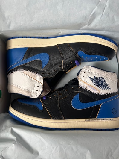 fragment design × UNION × Nike Air Jordan 1 High OG "Sport Royal"