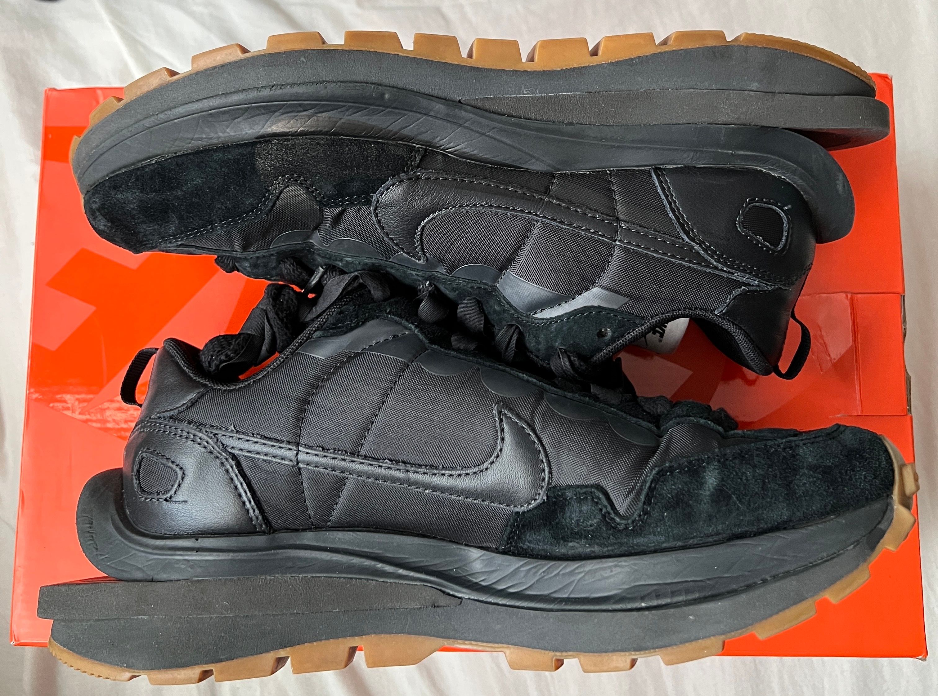 sacai × Nike VaporWaffle "Black Gum"