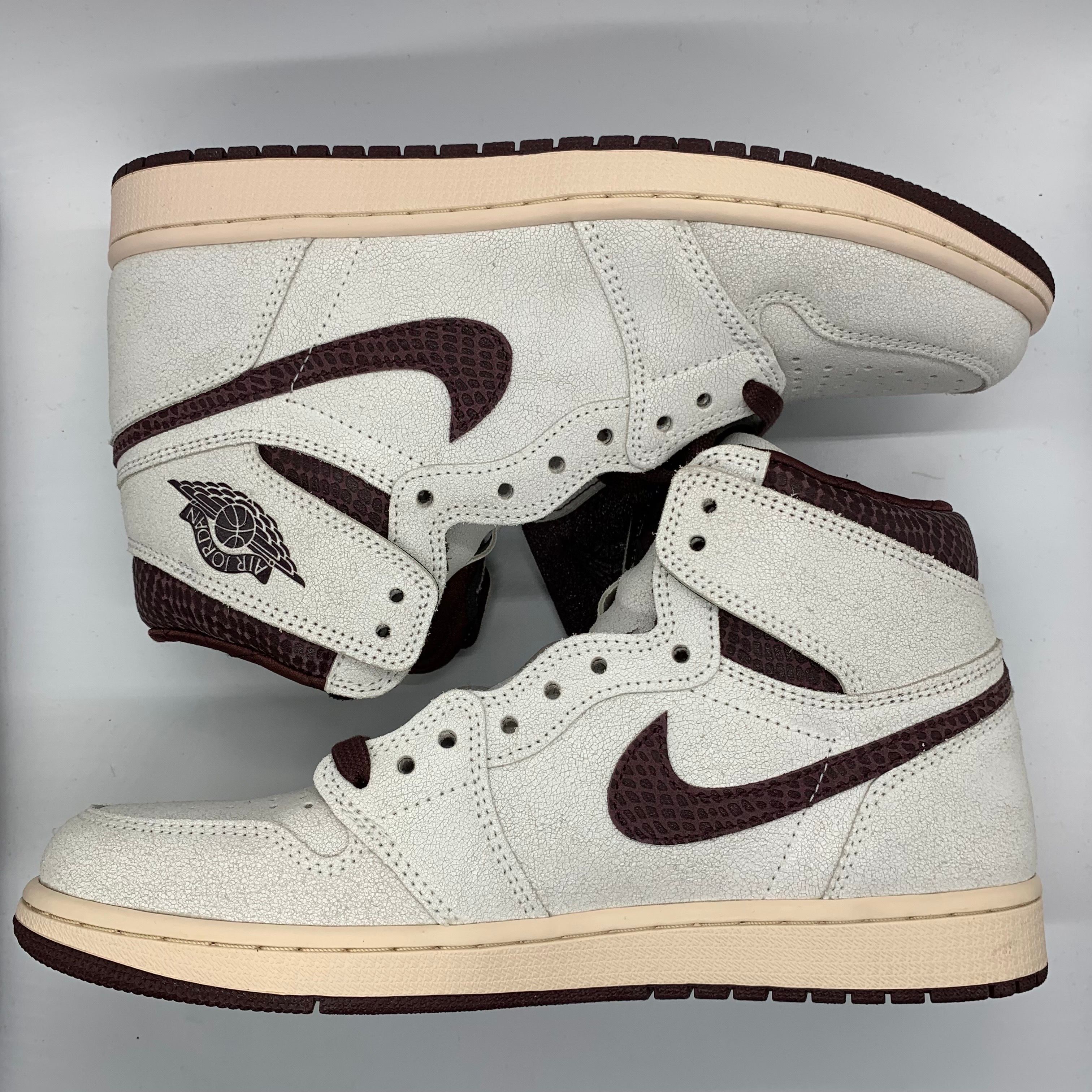 A Ma Maniere × Nike Air Jordan 1 Retro High OG "Sail and Burgundy"