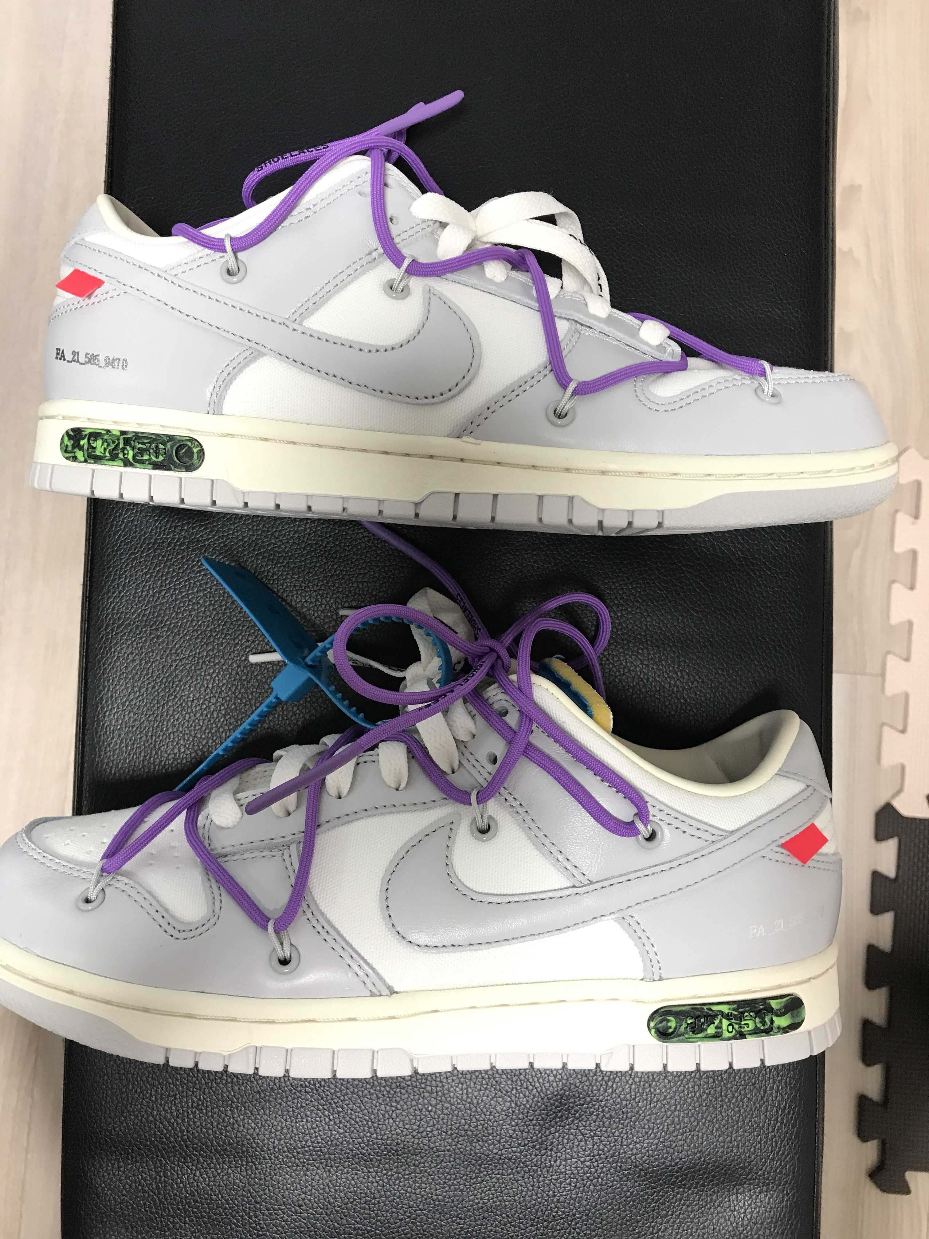 Off-White × Nike Dunk Low "Sail/Neutral Gray"