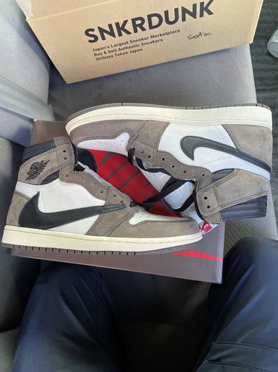 Travis Scott × Nike Air Jordan 1 Retro High OG TS SP "Sail/Dark Mocha"