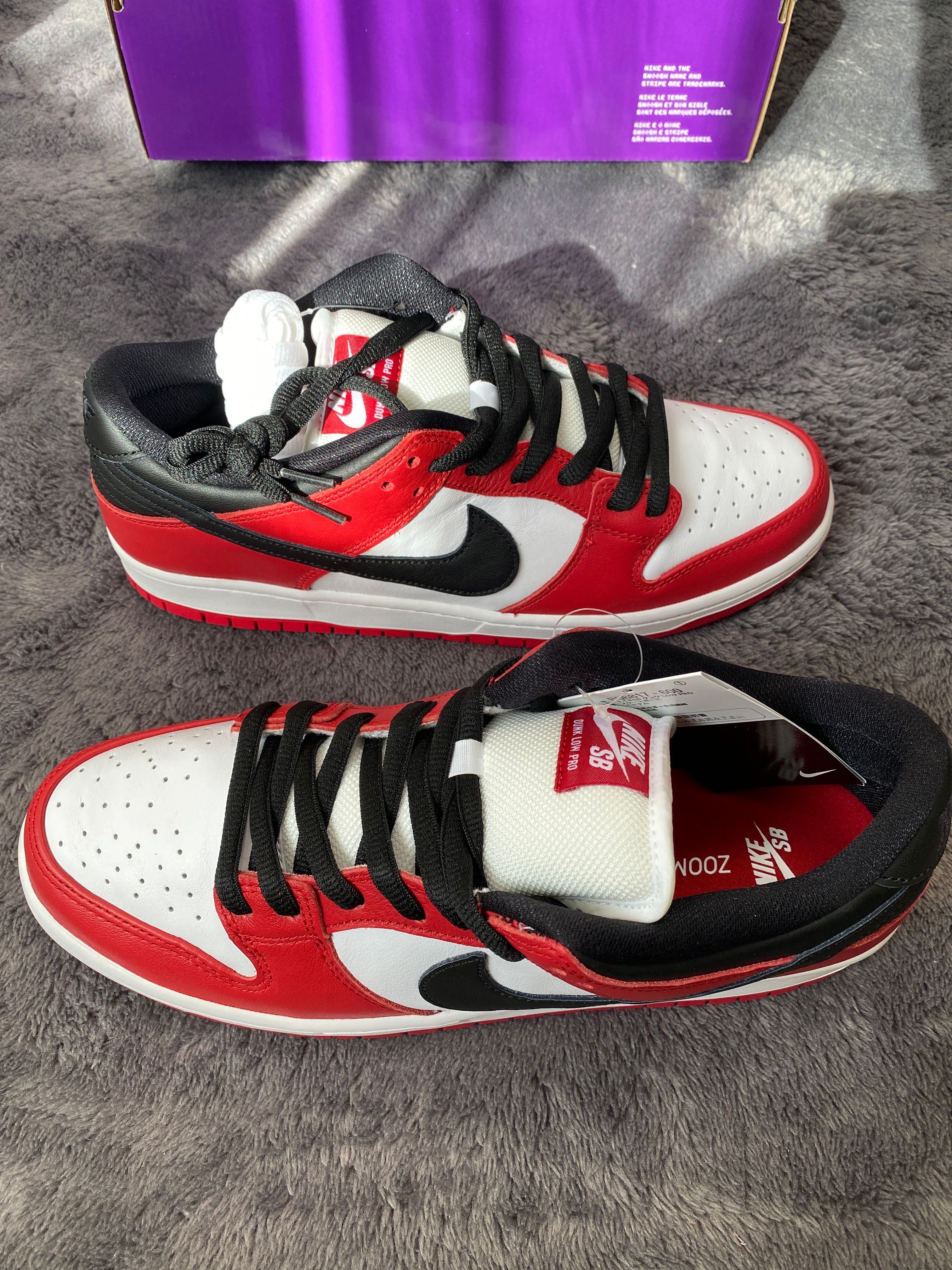 Nike SB Dunk Low Pro "J-Pack Chicago/Varsity Red and White"