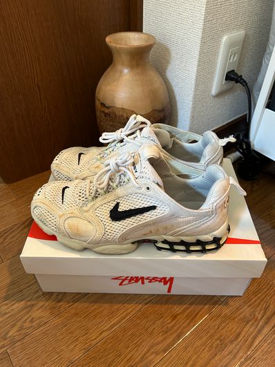 Stussy × Nike Air Zoom Spiridon CG 2 "Fossil/Black"