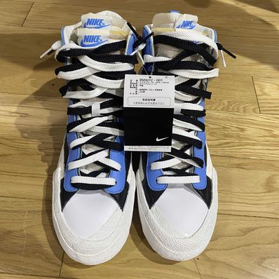 sacai × NIKE BLAZER MID "BLACK / BLUE"